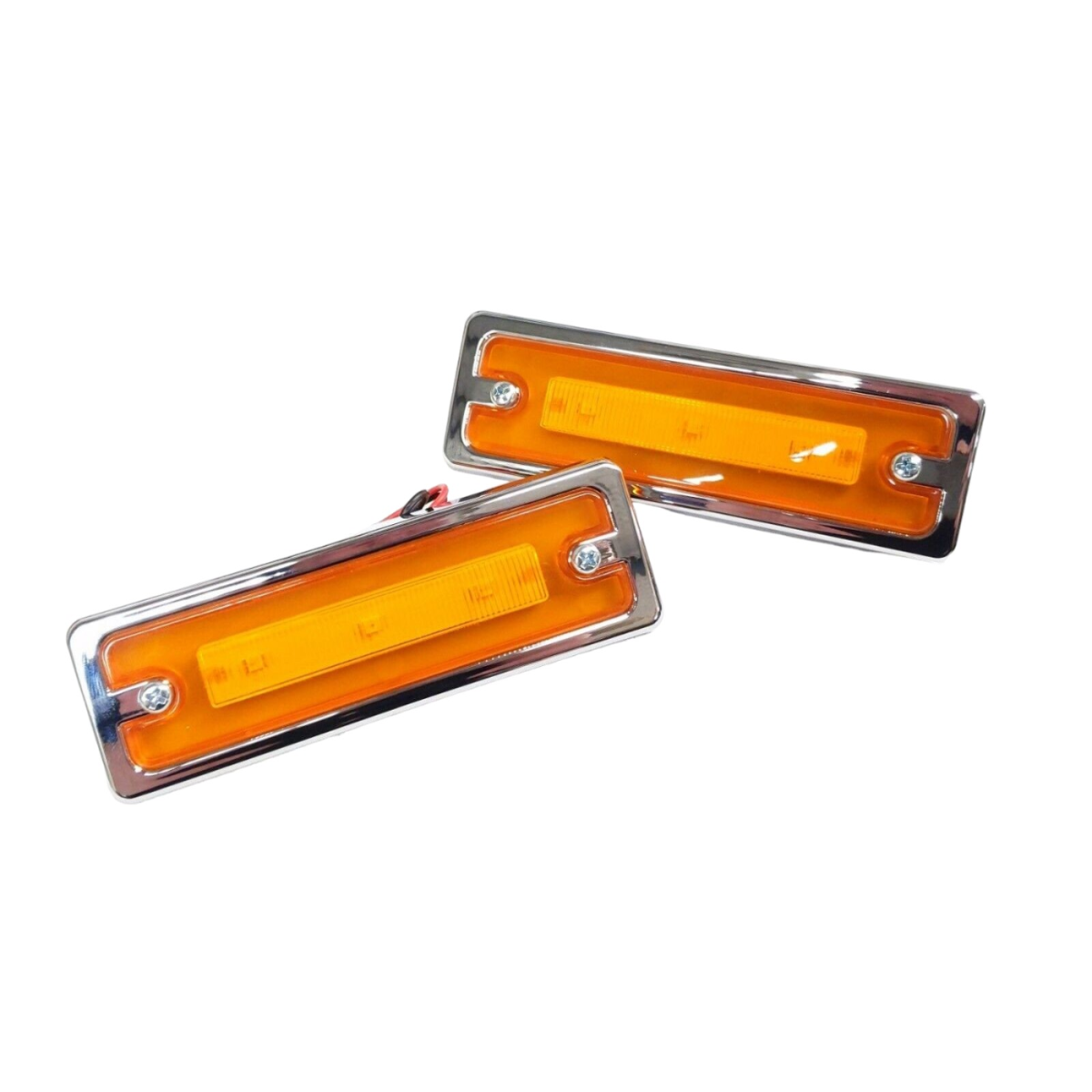 LED Orange Front Guard Fender Side Indicator Lights for NISSAN DATSUN 1200 B110