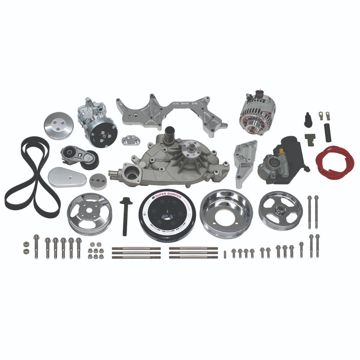 Front Runner™ Drive System, GM LS7, Bright/Chrome, with Power Steering