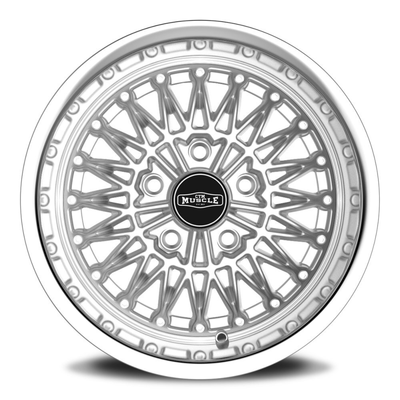 CTM MUSCLE SPIDER Silver Machined Lip Wheel Size:15x8J PCD:5x114.3 ET:0