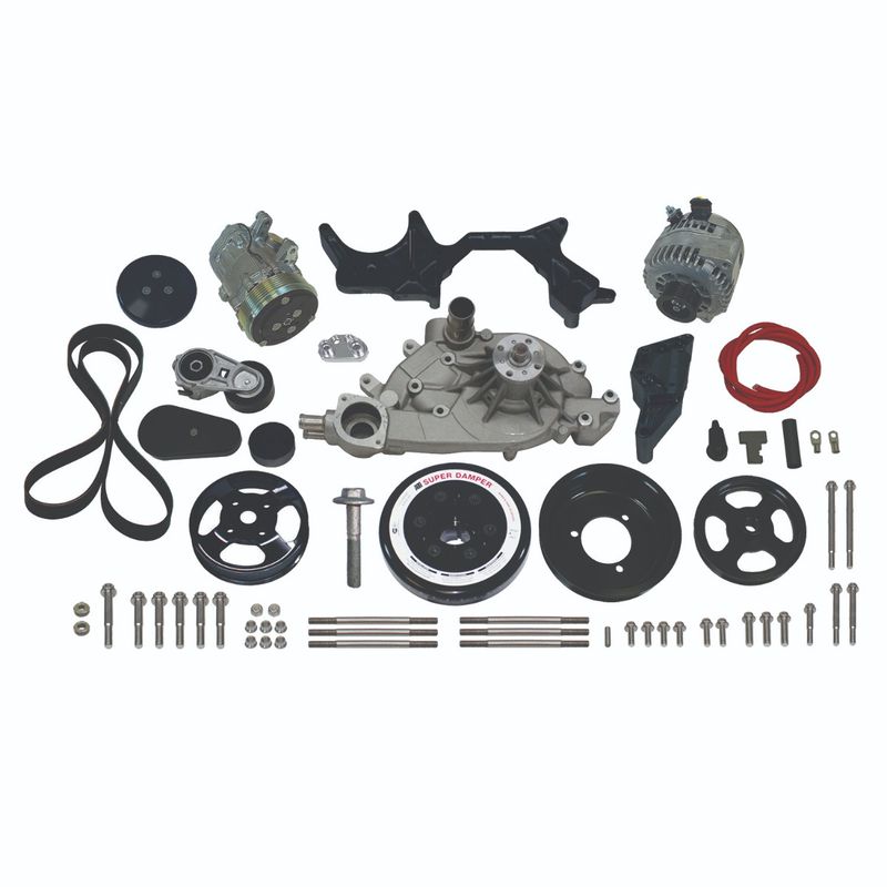 Front Runner™ Drive System GM LS Black Power Steering without Pump