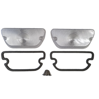 Front Indicator Clear Lens & Gasket, Left & Right For HOLDEN TORANA LH LX (PAIR)