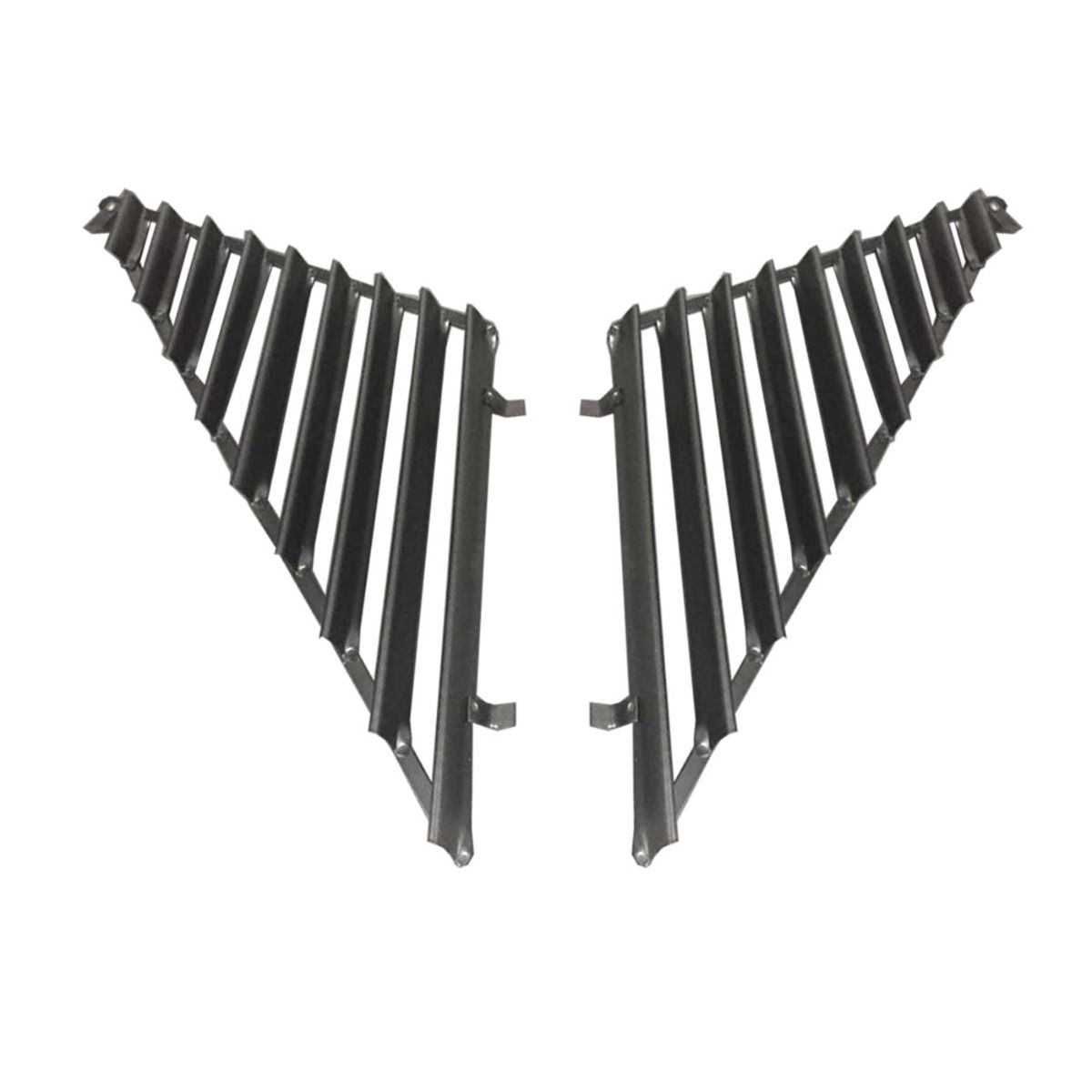 BLACK HORIZONTAL QUARTER VENETIAN BLIND AUTO SHADES PAIR FOR HOLDEN COMMODORE VN