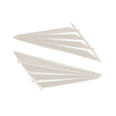 WHITE VENETIAN BLIND AUTO SHADE FOR TOYOTA LEXCEN FAN TYPE QUARTER SIDES PAIR 1992 - 1997