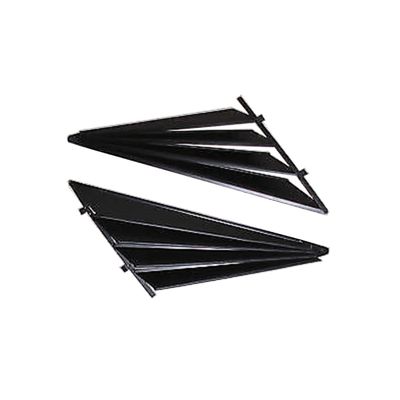 BLACK FAN TYPE VENETIAN BLIND AUTO SHADES QUARTERS PAIR FOR HOLDEN COMMODORE VK VL