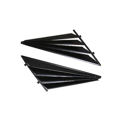 BLACK FAN TYPE VENETIAN BLIND AUTO SHADES QUARTER PAIR FOR HOLDEN COMMODORE VP VR VS