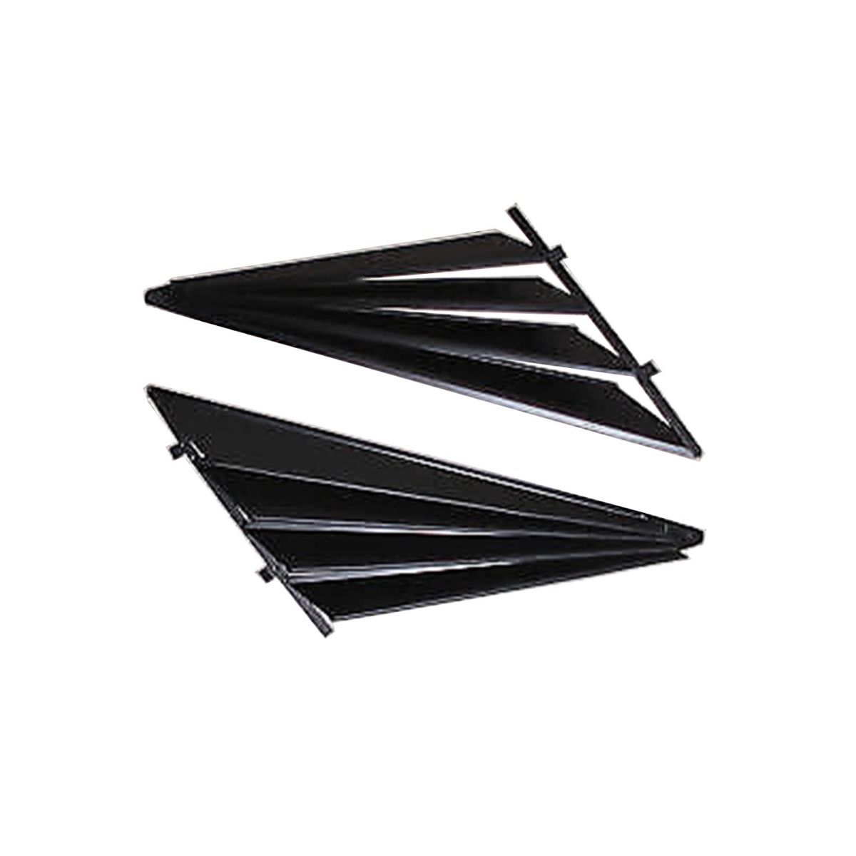 BLACK VENETIAN BLIND AUTO SHADE FOR TOYOTA LEXCEN FAN TYPE QUARTER SIDES PAIR 1992 - 1997