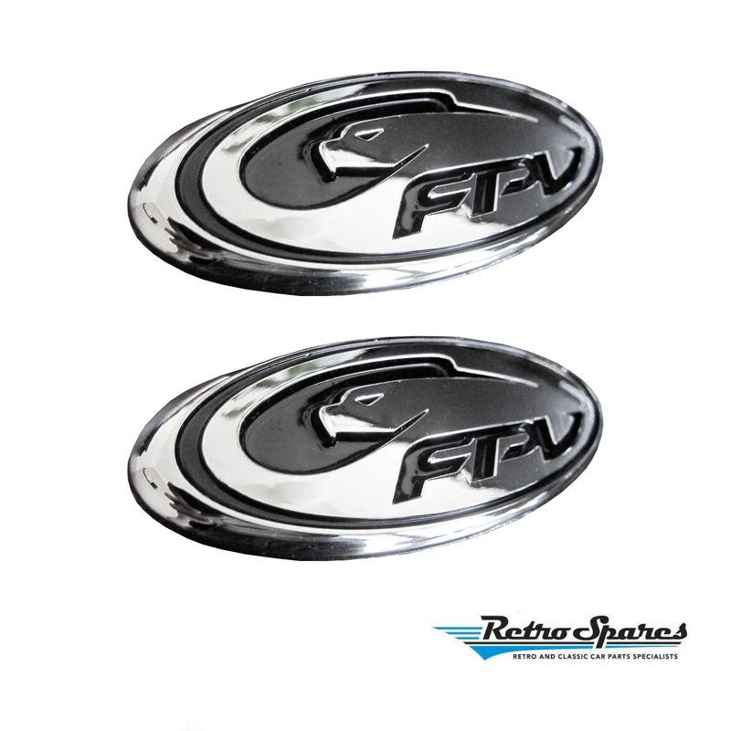 Chrome FPV Front Grill & Rear Boot Badges for FORD FG SERIES XR6 XR8 SEDAN UTE TURBO