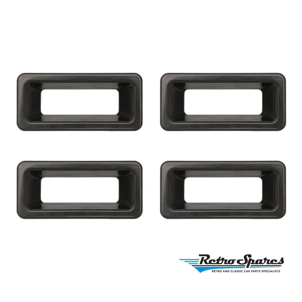 Black Lock Inner Surrounds Set of 4 for HOLDEN COMMODORE VB VC VH VK VL CALAIS