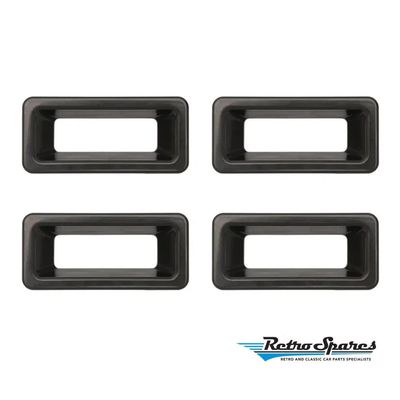 Black Lock Inner Surrounds Set of 4 for HOLDEN COMMODORE VB VC VH VK VL CALAIS