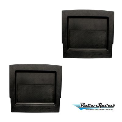 Front Bucket Seat Rear Plastic Trim Sections Pair for HOLDEN TORANA LX UC