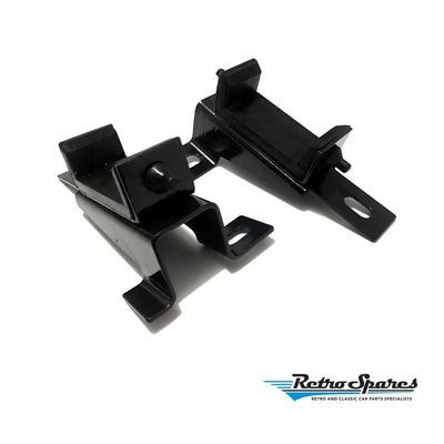 Lower Radiator Mount Brackets with Rubbers Pair for FORD FALCON XW XY GT GS ZC ZD V8 351