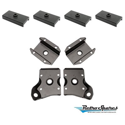 Leaf Spring Diff Plates & Saddle Mount Pads Kit for FORD FALCON XR XT XW XY XA XB XC