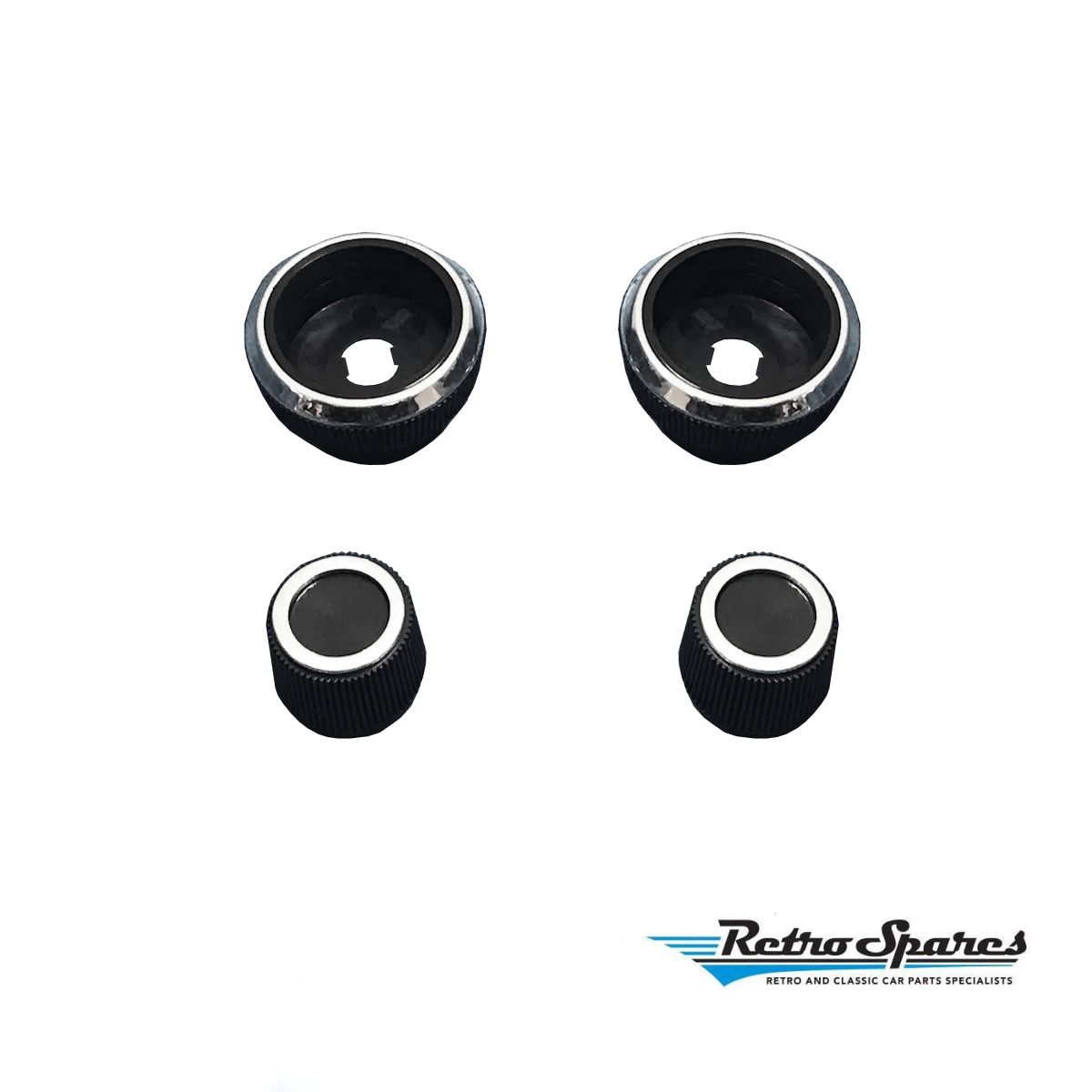 Super Fringe Radio Knob Set of 4 for FORD FALCON XA XB GT GS FAIRMONT FAIRLANE