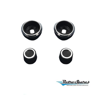 Super Fringe Radio Knob Set of 4 for FORD FALCON XA XB GT GS FAIRMONT FAIRLANE