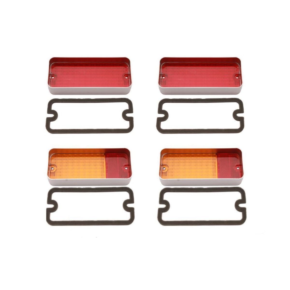 Tail Light & Rear Indicator Light Lens & Gasket Kit for HOLDEN HQ SEDAN & COUPE KINGSWOOD PREMIER MONARO GTS SS HJ HX MONARO GTS LE COUPE SET OF 4
