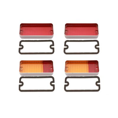 Tail Light & Rear Indicator Light Lens & Gasket Kit for HOLDEN HQ SEDAN & COUPE KINGSWOOD PREMIER MONARO GTS SS HJ HX MONARO GTS LE COUPE SET OF 4