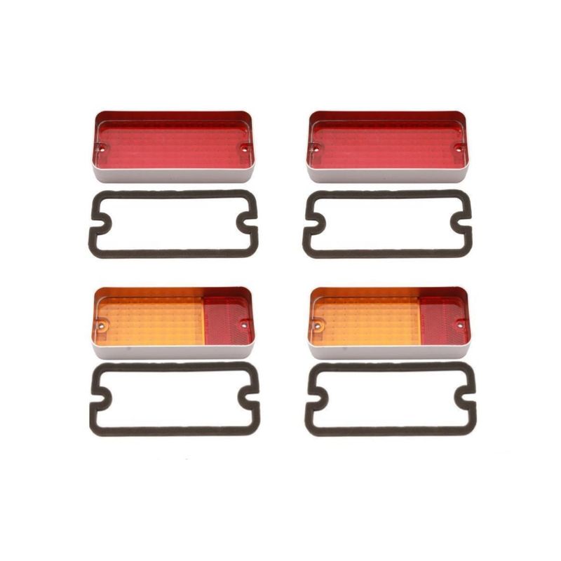 Tail Light & Rear Indicator Light Lens & Gasket Kit for HOLDEN HQ SEDAN & COUPE KINGSWOOD PREMIER MONARO GTS SS HJ HX MONARO GTS LE COUPE SET OF 4 Tail Light & Rear Indicator Light Lens & Gasket Kit for HOLDEN HQ SEDAN & COUPE KINGSWOOD PREMIER MONARO GTS SS HJ HX MONARO GTS LE COUPE SET OF 4