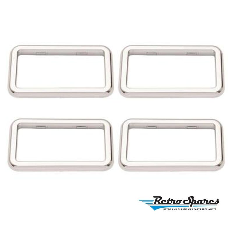Chrome Inner Door Handle Surrounds Set of 4 for HOLDEN COMMODORE VB VC VH VK VL CALAIS