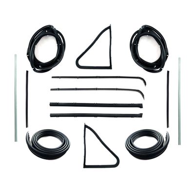 HOLDEN EJ EH FRONT DOOR BELTS, SEALS, 1/4 VENT, UPRIGHT PILLARS & BAILEY CHANNELS SET