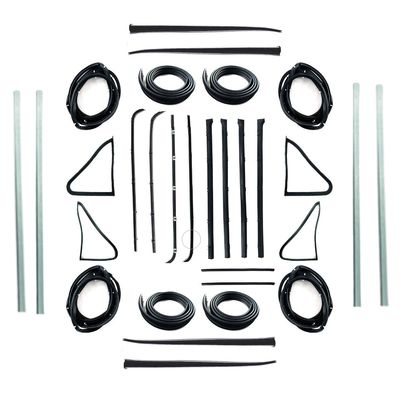HOLDEN EJ SEDAN WAGON DOOR BELTS, SEALS, 1/4 VENTS, UPRIGHT SEALS & BAILEY CHANNELS SET