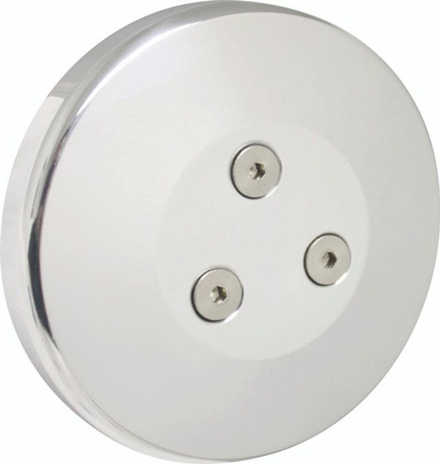 Polished clutch cover Model 508 compressor V-groove and multi-groove