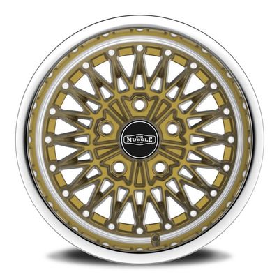 CTM MUSCLE SPIDER Gold Machined Lip Wheel Size:15x7J PCD:5x120.65 ET:0