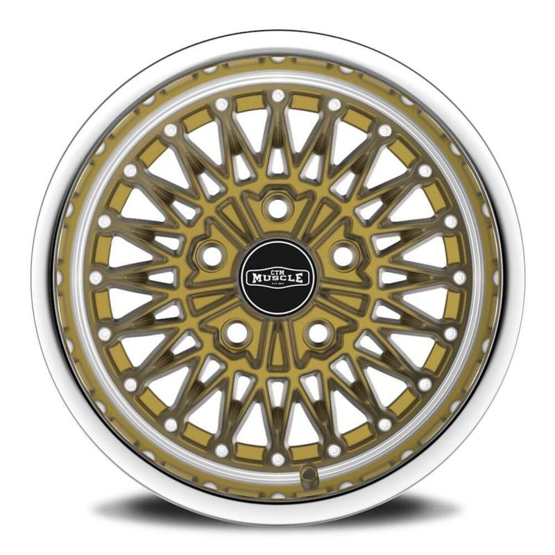 CTM MUSCLE SPIDER Gold Machined Lip Wheel Size:15x7J PCD:5x120.65 ET:0 CTM MUSCLE SPIDER Gold Machined Lip Wheel Size:15x7J PCD:5x120.65 ET:0