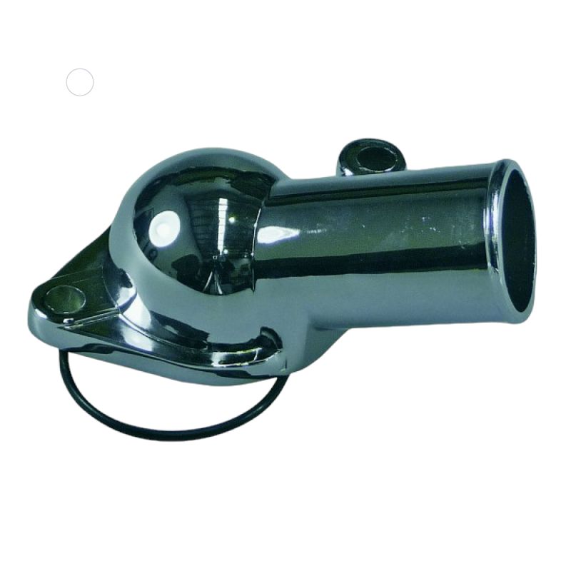 Thermostat Housing Water Neck for CHEVROLET SMALL & BIG BLOCK 1969 ONWARDS - Chromed "O" Ringed with Bolts