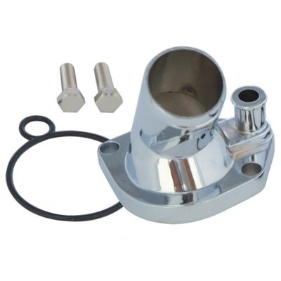 Thermostat Housing Water Neck for FORD WINDSOR V8 62-75 260, 289, 302, 351 Chromed "O" Ring with Bolts