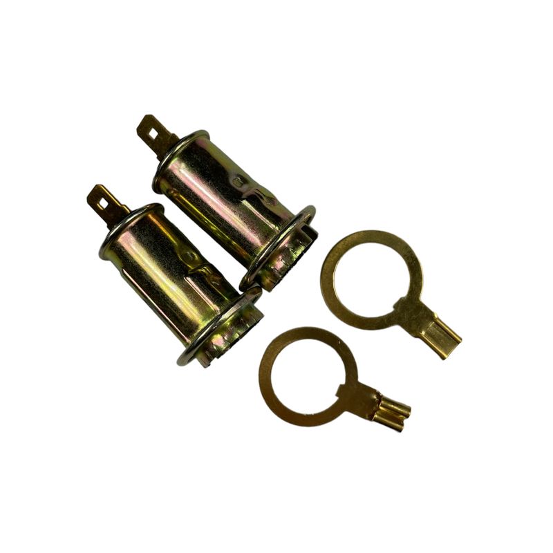 FORD GLOBE SOCKET FRONT/REAR INDICATOR WITH EARTH XW XY PAIR