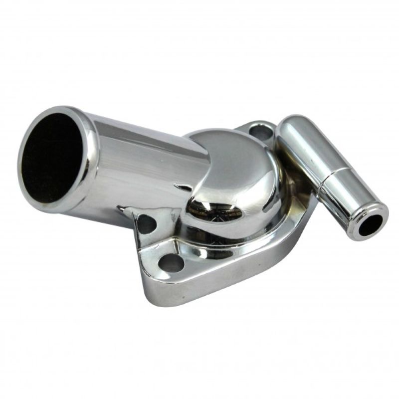 Thermostat Housing Water Neck for HOLDEN 253, 308, 355 V8 Single Outlet - CHROMED ALLOY "O" RINGED WITH BOLTS