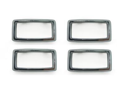 (SET of 4) FORD FALCON XA-XB INTERIOR DOOR HANDLE SURROUND CHROME (SET of 4) FORD FALCON XA-XB INTERIOR DOOR HANDLE SURROUND CHROME