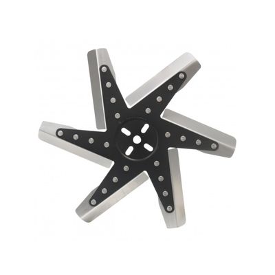 Derale High Performance Flex Fan 15 Inch Stainless Blade Black Hub 19115 Derale High Performance Flex Fan 15 Inch Stainless Blade Black Hub 19115