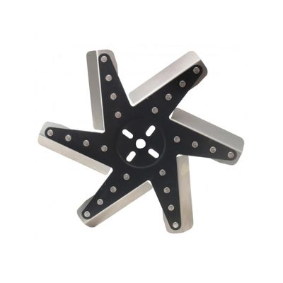 Derale High Performance Flex Fan 13 Inch Stainless Blade Black Hub 19113 Derale High Performance Flex Fan 13 Inch Stainless Blade Black Hub 19113