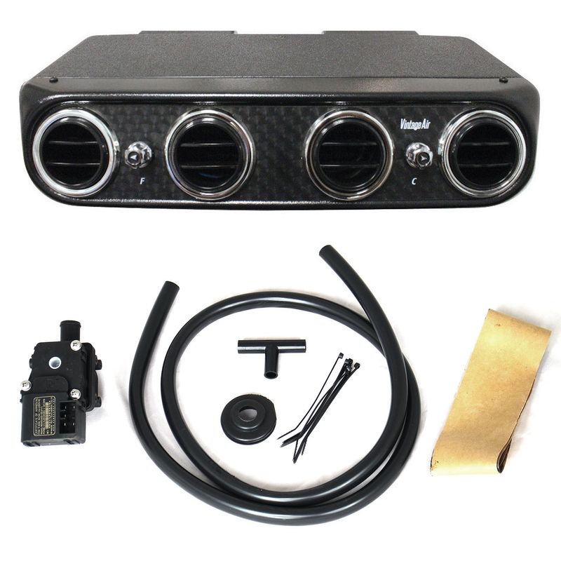 Vintage Air - Heritage Turned Black Evap Heat/Cool