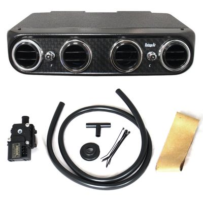 Vintage Air - Heritage Turned Black Evap Heat/Cool