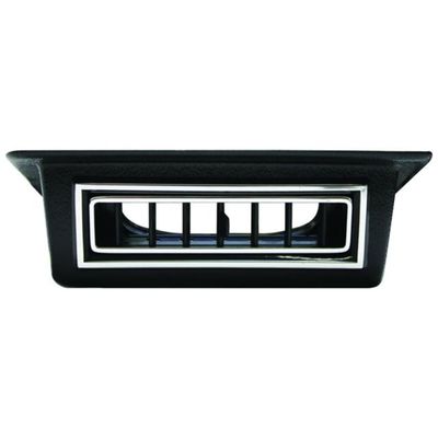 VINTAGE AIR Single Under Dash Louver for 2.5-Inch Hose Black w/ Chrome Accents