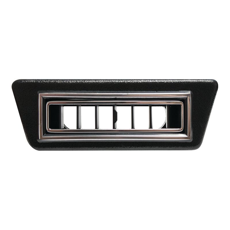 Vintage Air - Single Under Dash Rectangle Louver for 2.5" Hose Black w/ Chrome Accents