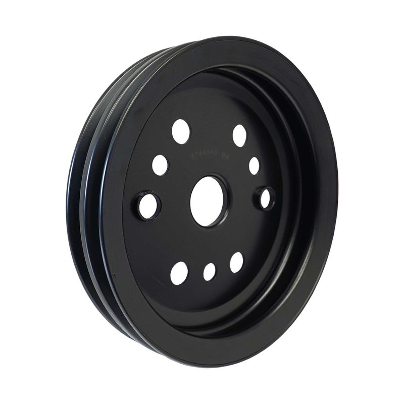 Vintage Air OEM Style Crankshaft Steel Pulley Double Groove Small Block Chevy Vintage Air OEM Style Crankshaft Steel Pulley Double Groove Small Block Chevy
