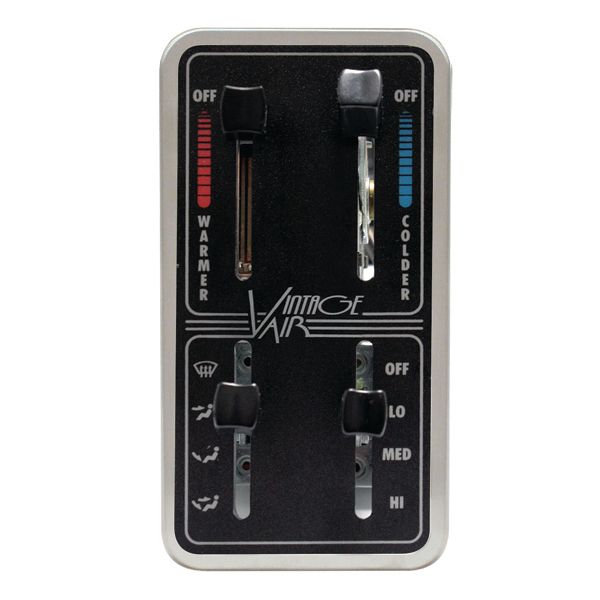 Vintage Air - Base Model Vertical 4-Lever Gen II Fingertip Control Panel (Machined) Vintage Air - Base Model Vertical 4-Lever Gen II Fingertip Control Panel (Machined)