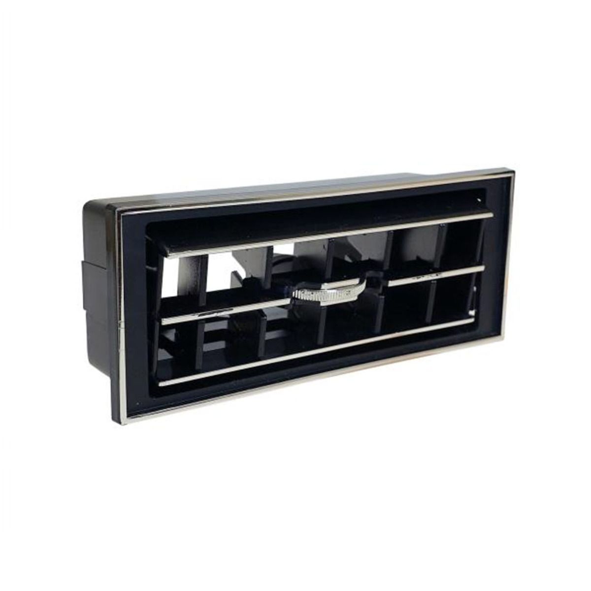 VINTAGE AIR Louver for 2-1/2 Inch Hose 2-3/16 Inch x 5-25/64 Inch x 1-15/32 Inch Black with Chrome Accents VINTAGE AIR Louver for 2-1/2 Inch Hose 2-3/16 Inch x 5-25/64 Inch x 1-15/32 Inch Black with Chrome Accents