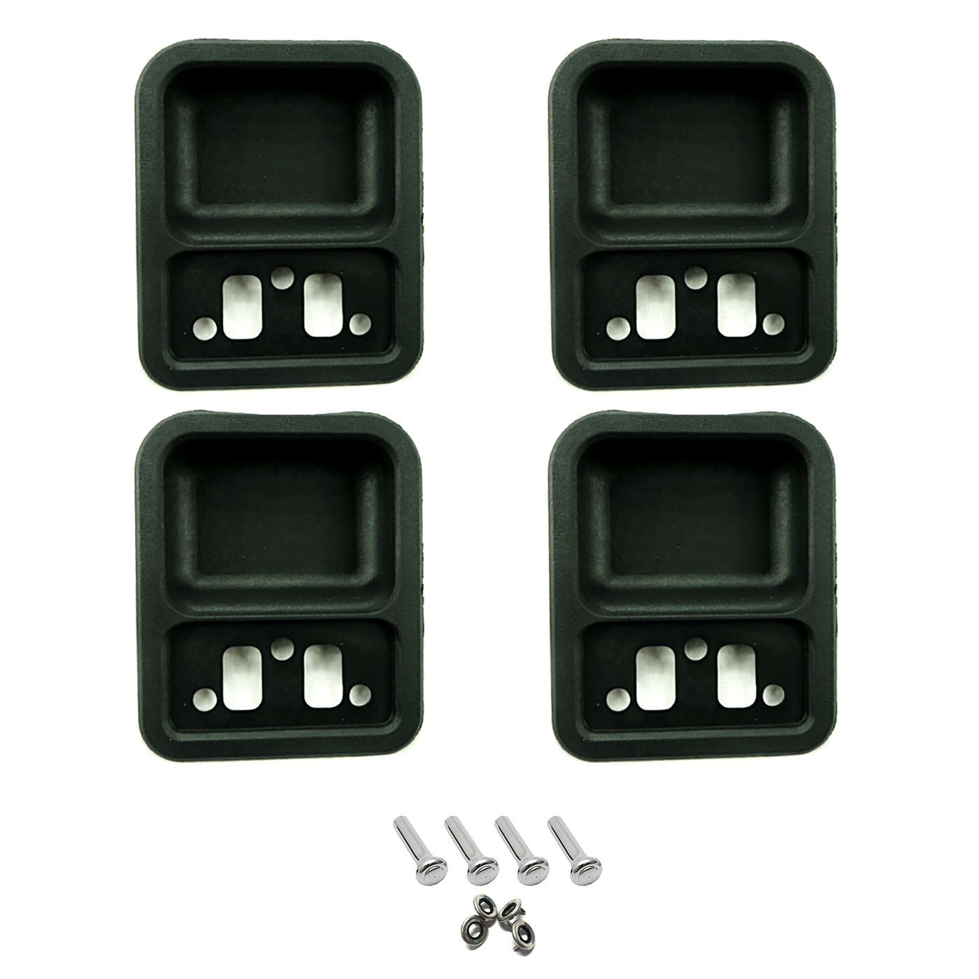 Black Door Handle Cup Kit with Door Lock Knobs & Surrounds for FORD XR XT XW XY Black Door Handle Cup Kit with Door Lock Knobs & Surrounds for FORD XR XT XW XY