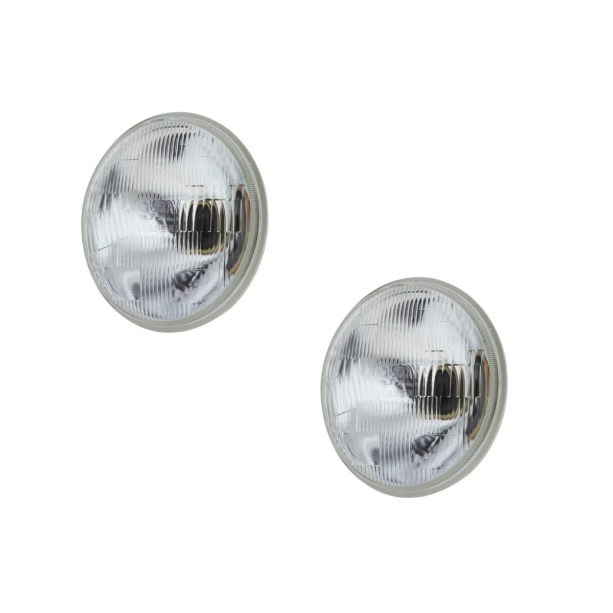 Semi Sealed Beam Round 7 Semi Sealed Beam Round 7" 178MM H4 High Low Beam Headlamp PAIR - NO PARKING LAMP APERTURE