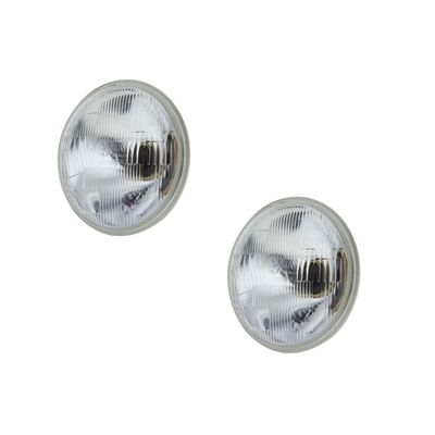 Semi Sealed Beam Round 7 Semi Sealed Beam Round 7" 178MM H4 High Low Beam Headlamp PAIR - NO PARKING LAMP APERTURE