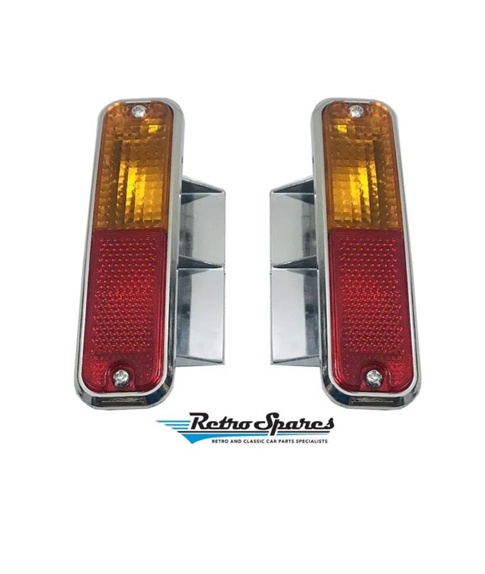 Rear 1/4 Side Indicator Lights WITHOUT WIRING for HOLDEN HQ (ALL) HJ-HZ WAGON/UTE/VAN Rear 1/4 Side Indicator Lights WITHOUT WIRING for HOLDEN HQ (ALL) HJ-HZ WAGON/UTE/VAN