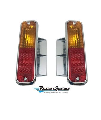 Rear 1/4 Side Indicator Lights WITHOUT WIRING for HOLDEN HQ (ALL) HJ-HZ WAGON/UTE/VAN Rear 1/4 Side Indicator Lights WITHOUT WIRING for HOLDEN HQ (ALL) HJ-HZ WAGON/UTE/VAN