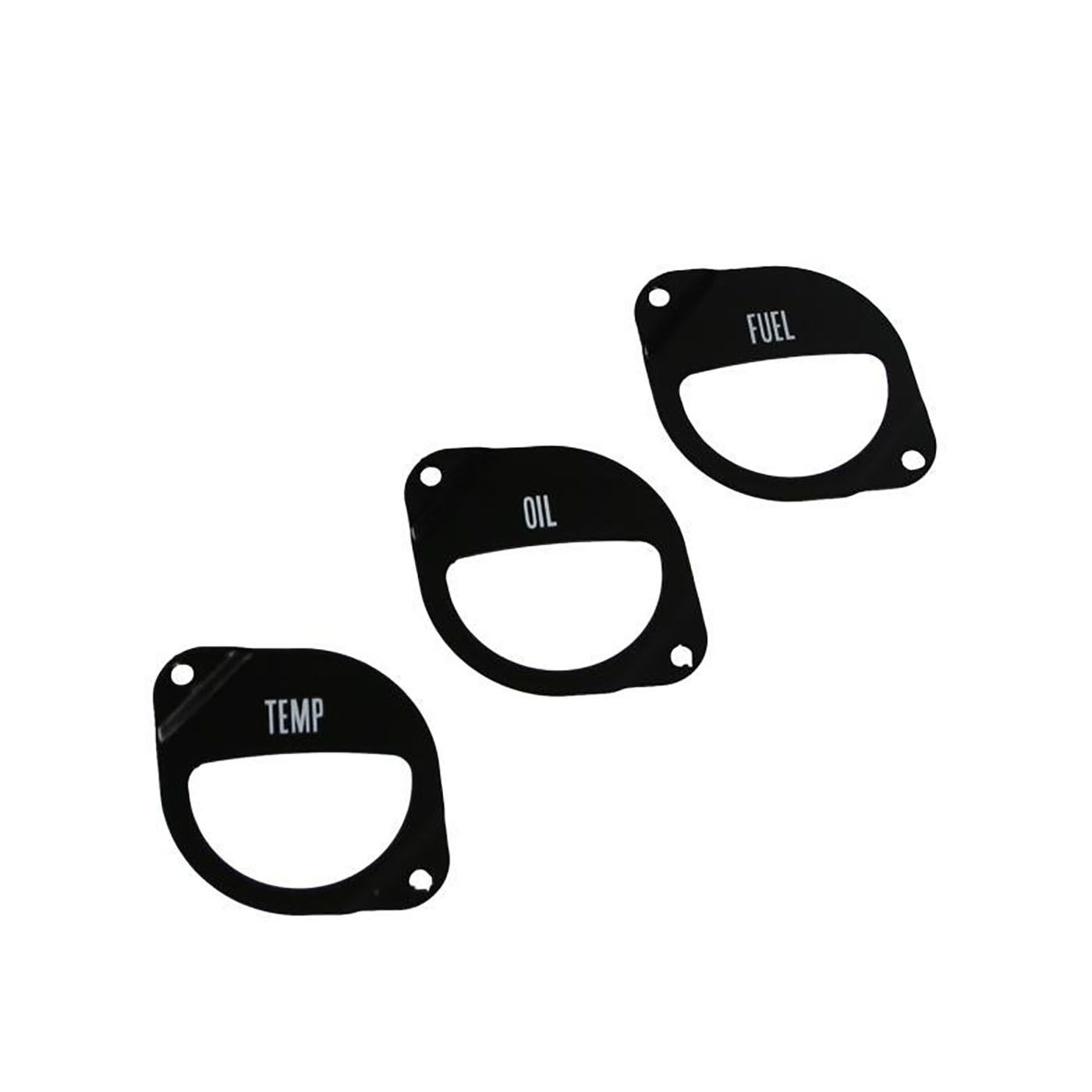 "Temp", "Oil", "Fuel" Gauge Face Plates for FORD XW XY