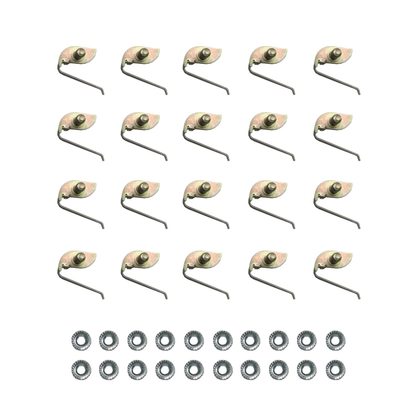 20pc Small Side Moulding Spring Tail Clips for HOLDEN EJ EH FE FC FB EK