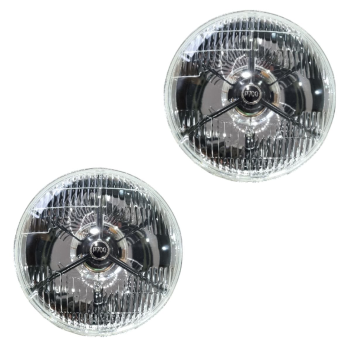 P700 BLACK TRIPOD H4 HALOGEN 7 INCH HEADLAMP PAIR P700 BLACK TRIPOD H4 HALOGEN 7 INCH HEADLAMP PAIR