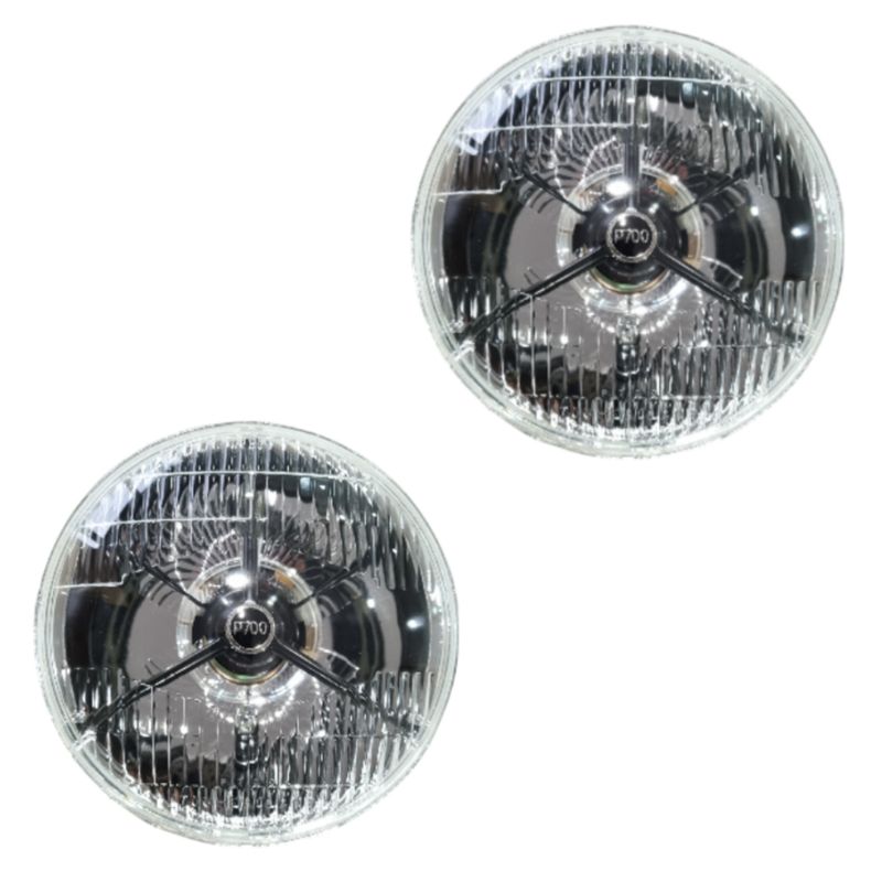 P700 BLACK TRIPOD H4 HALOGEN 7 INCH HEADLAMP PAIR P700 BLACK TRIPOD H4 HALOGEN 7 INCH HEADLAMP PAIR